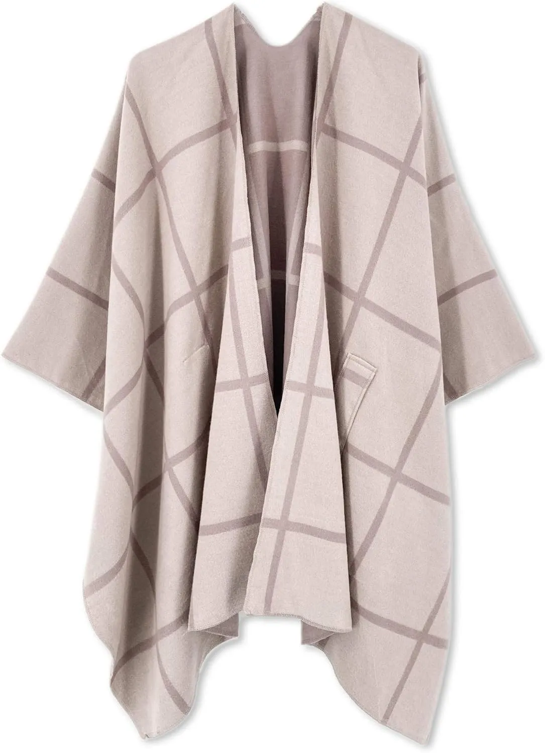 Moss Rose Women's Shawl Wrap Poncho Ruana Cape Open Front Cardigan Shawls for Fall Winter