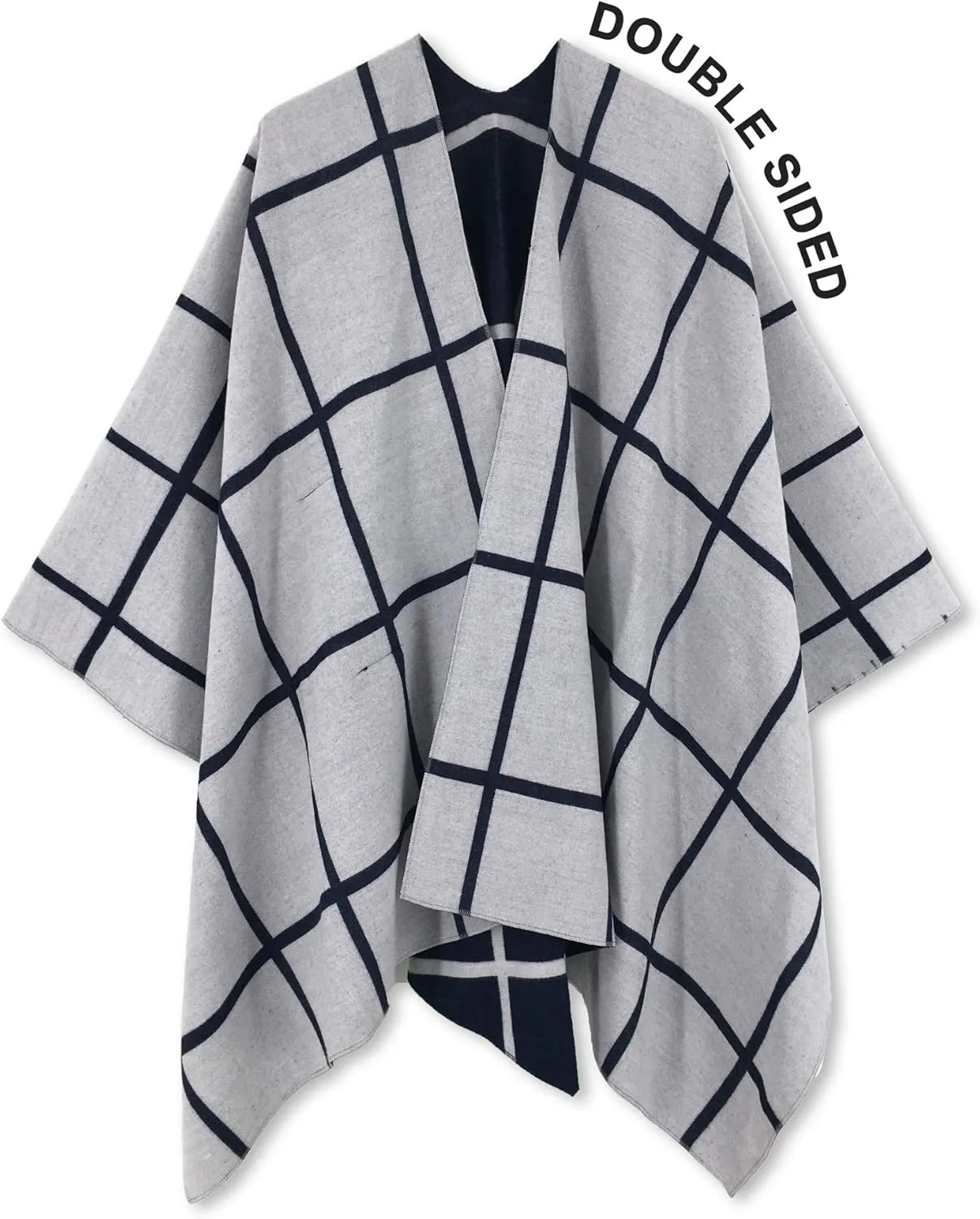 Moss Rose Women's Shawl Wrap Poncho Ruana Cape Open Front Cardigan Shawls for Fall Winter