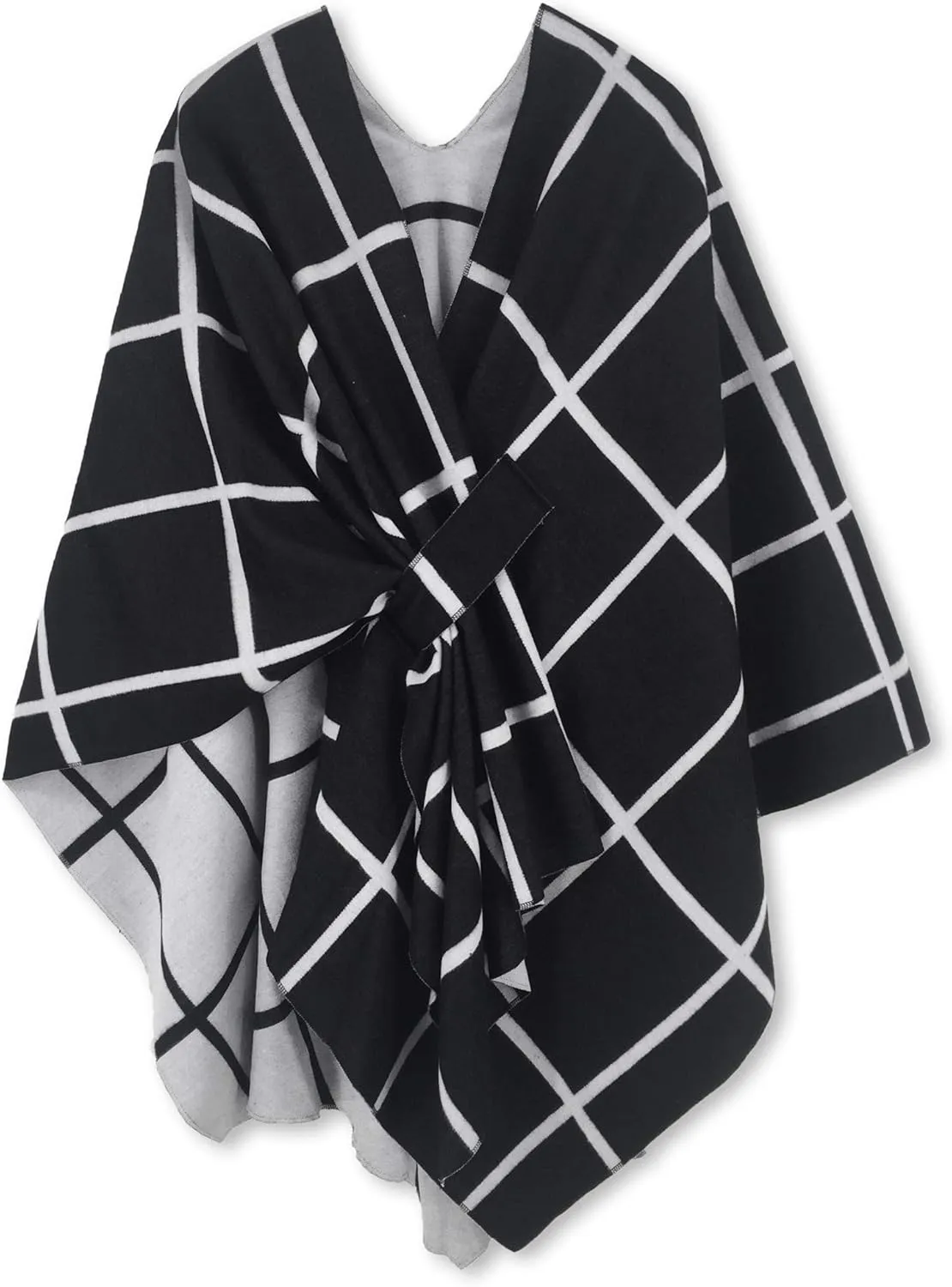 Moss Rose Women's Shawl Wrap Poncho Ruana Cape Open Front Cardigan Shawls for Fall Winter