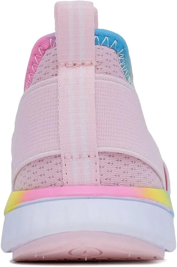 Nautica Girls' Slip-On Sneaker - Athletic Running Kids' Shoe for Walking, Running, Tennis, and Sports (Toddler/Little Kid)