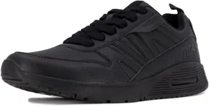 Nautica Men's Black Low-Top Fashion Sneakers – Lightweight Lace-Up Athletic Trainers for Walking, Basketball, and Everyday Style – Backshore