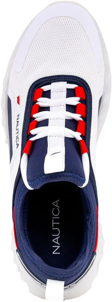 Nautica Men's Casual Fashion Sneakers – Lightweight Lace-Up Athletic Walking Shoes for Gym & Tennis, Comfortable
