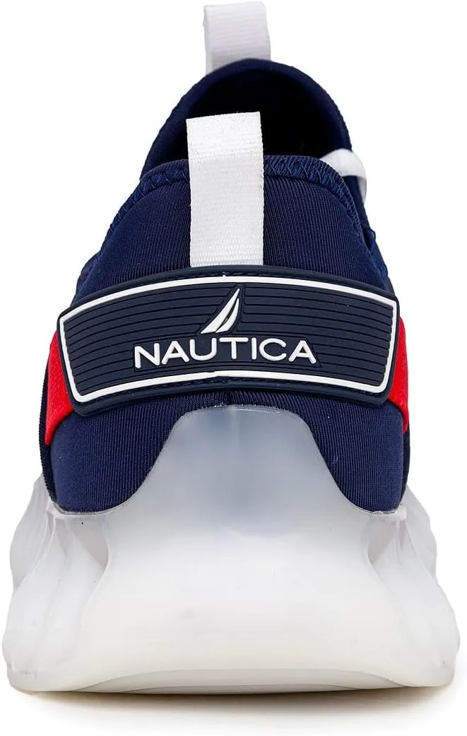 Nautica Men's Casual Fashion Sneakers – Lightweight Lace-Up Athletic Walking Shoes for Gym & Tennis, Comfortable