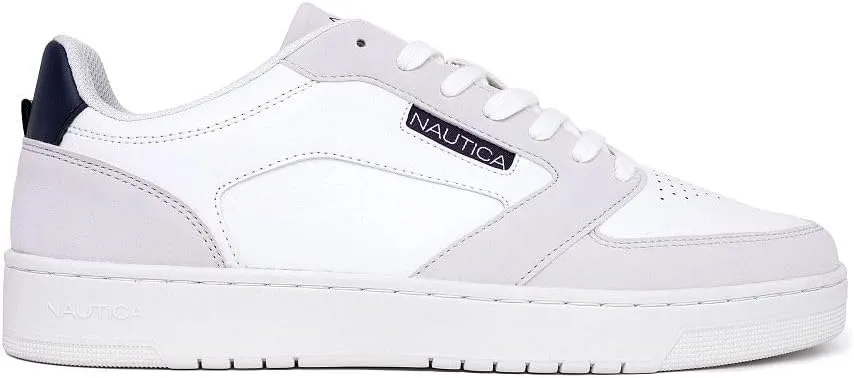 Nautica Men's Casual Lace-Up Sneakers - Classic Low-Top Tennis Fashion Sneakers