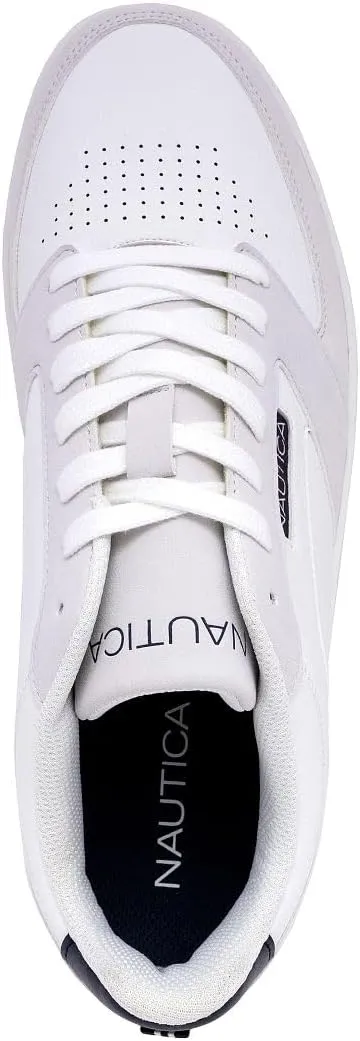 Nautica Men's Casual Lace-Up Sneakers - Classic Low-Top Tennis Fashion Sneakers