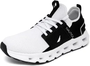 Nautica Mens Running Sneakers Sport Fashion Lace-Up Athletic Soft Shoes for Gym Tennis Men – Cushioned, Breathable, Lightweight & Comfortable
