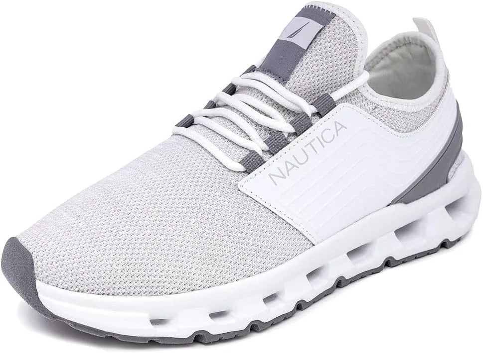 Nautica Mens Running Sneakers Sport Fashion Lace-Up Athletic Soft Shoes for Gym Tennis Men – Cushioned, Breathable, Lightweight & Comfortable
