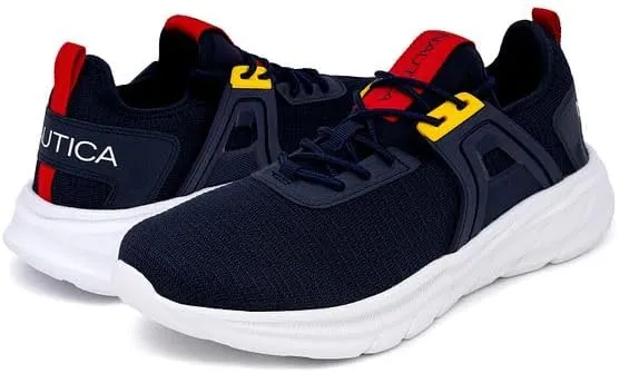 Nautica Mens Running Sneakers Sport Fashion Lace-Up Athletic Soft Shoes for Gym Tennis Men – Cushioned, Breathable, Lightweight & Comfortable