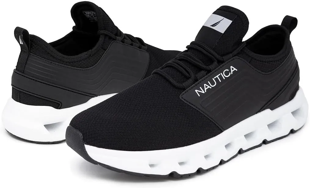Nautica Mens Running Sneakers Sport Fashion Lace-Up Athletic Soft Shoes for Gym Tennis Men – Cushioned, Breathable, Lightweight & Comfortable