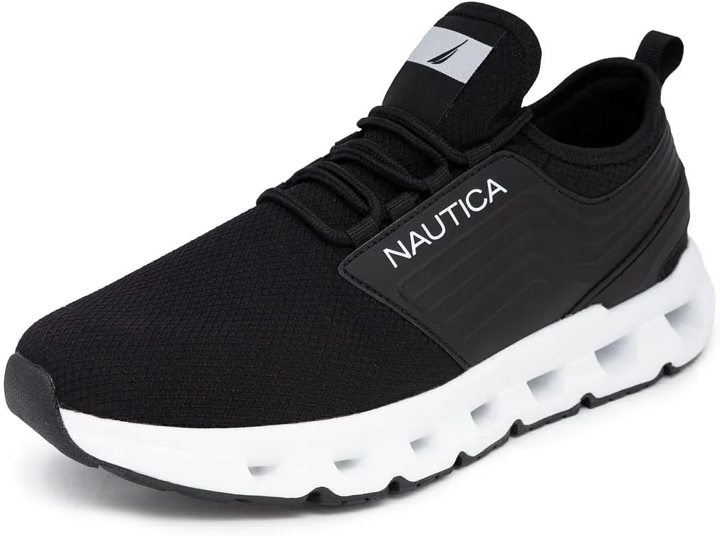 Nautica Mens Running Sneakers Sport Fashion Lace-Up Athletic Soft Shoes for Gym Tennis Men – Cushioned, Breathable, Lightweight & Comfortable