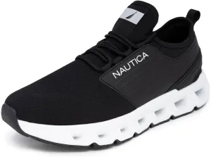 Nautica Mens Running Sneakers Sport Fashion Lace-Up Athletic Soft Shoes for Gym Tennis Men – Cushioned, Breathable, Lightweight & Comfortable