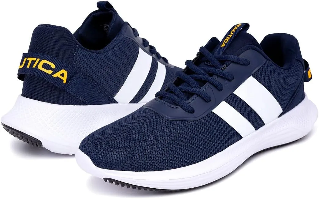 Nautica Men's Sneakers - Stylish and Comfortable Casual Shoes for Fashionable Walking and Running | Lace-Up Athletic Footwear-Manalapin