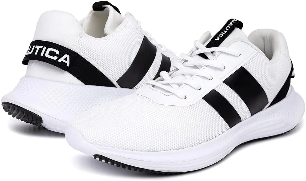 Nautica Men's Sneakers - Stylish and Comfortable Casual Shoes for Fashionable Walking and Running | Lace-Up Athletic Footwear-Manalapin