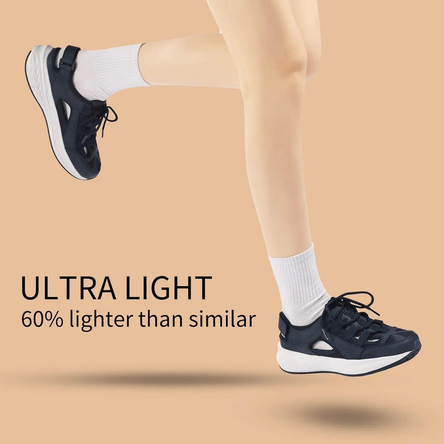 NEOTO Womens Athletic Sandal Walking Shoes Breathable Lightweight Adjustable Sport Comfortable