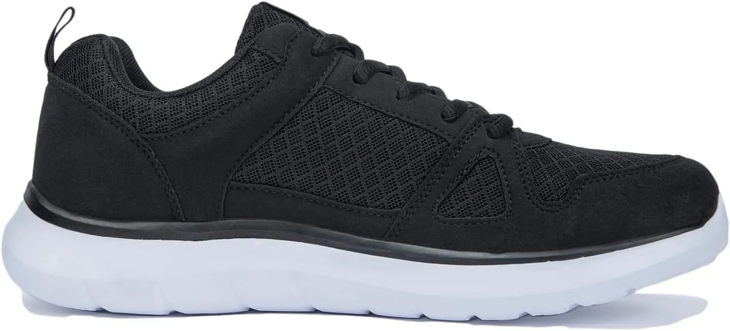 NewDenBer Men's Lightweight Sneakers Comfortable Athletic Walking Running Tennis Shoes