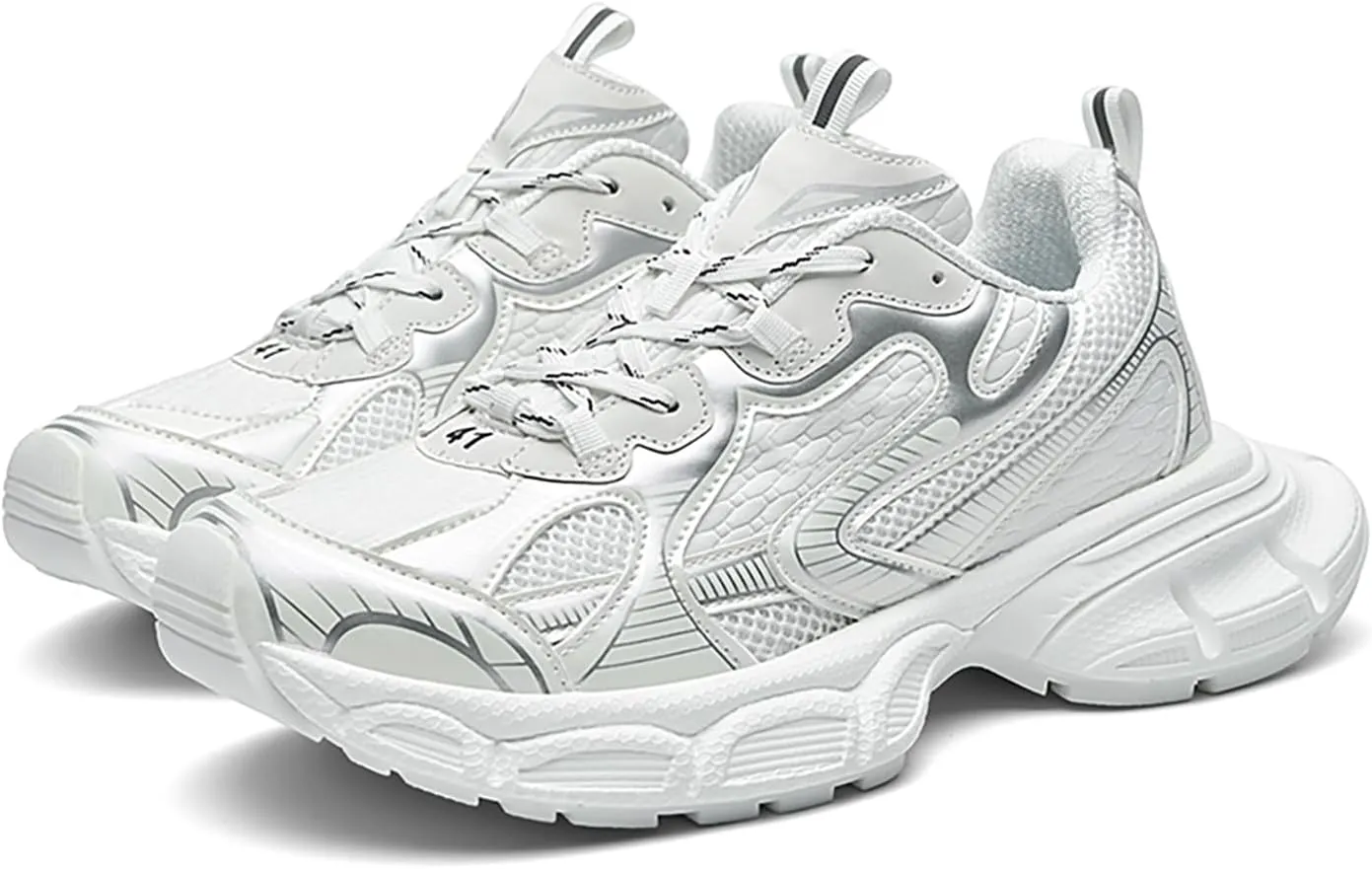 Niepce Inc Streetwear Mid Top Fashion Chunky Sneakers for Men