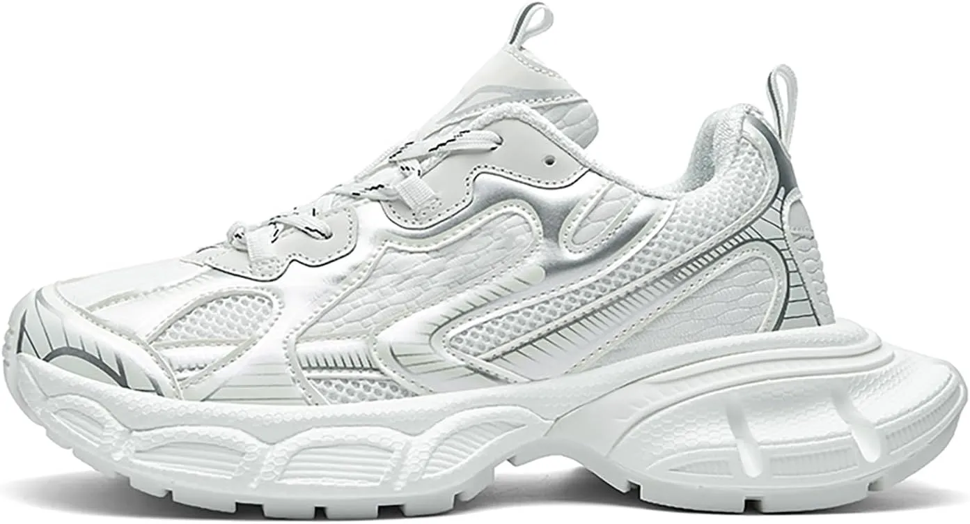 Niepce Inc Streetwear Mid Top Fashion Chunky Sneakers for Men