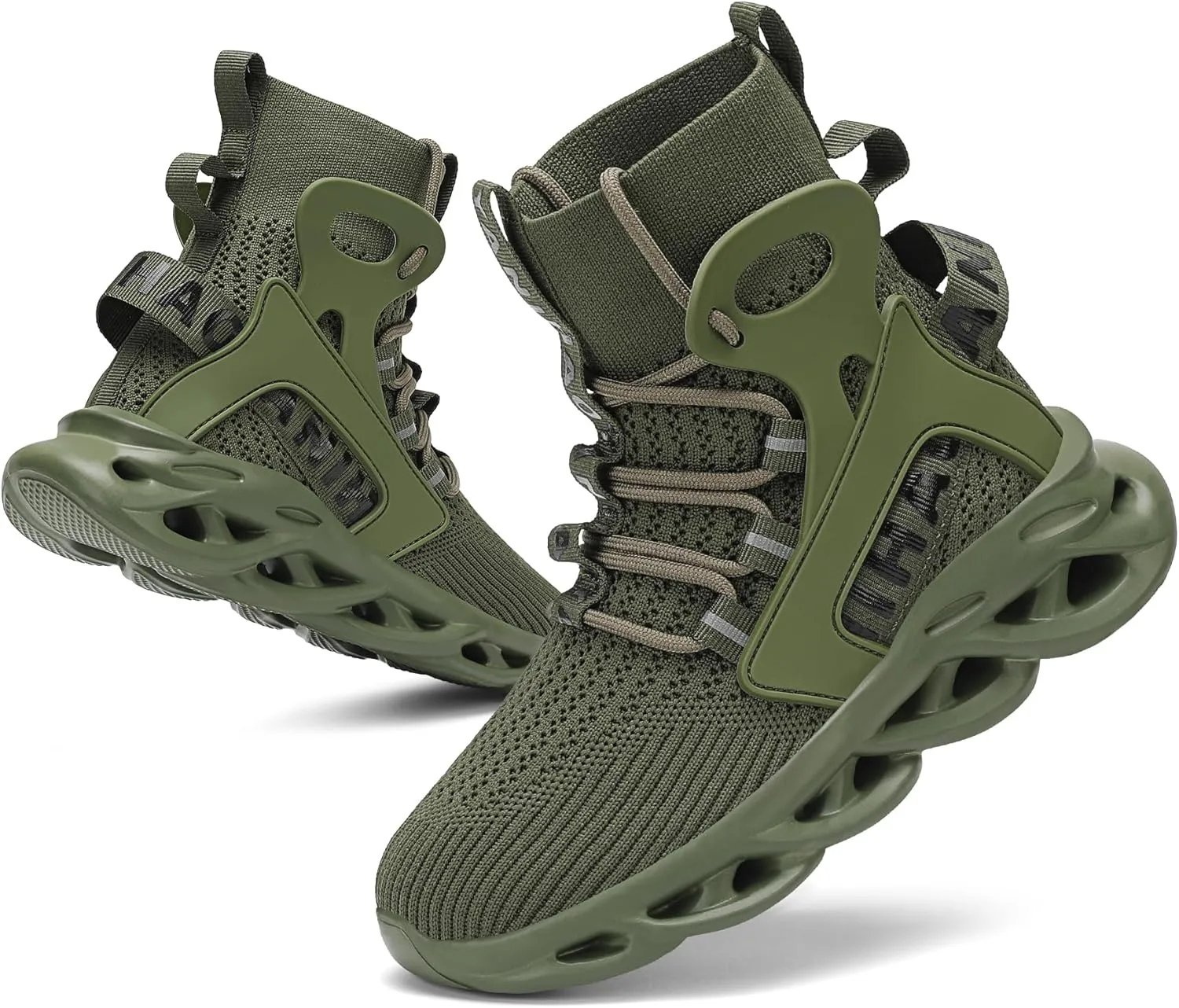 Nihaoya Girls Boys Sneakers,Boot-Like Kids Tennis Shoes,High Top Breathable Mesh Running Shoes for Boy Footwear Wrap Ankle for Little/Big Kid
