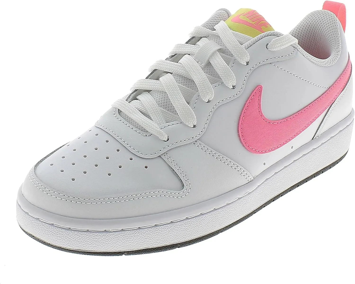 Nike Court Borough Low 2 (GS) Sneakers, Gray/Pink, Youth