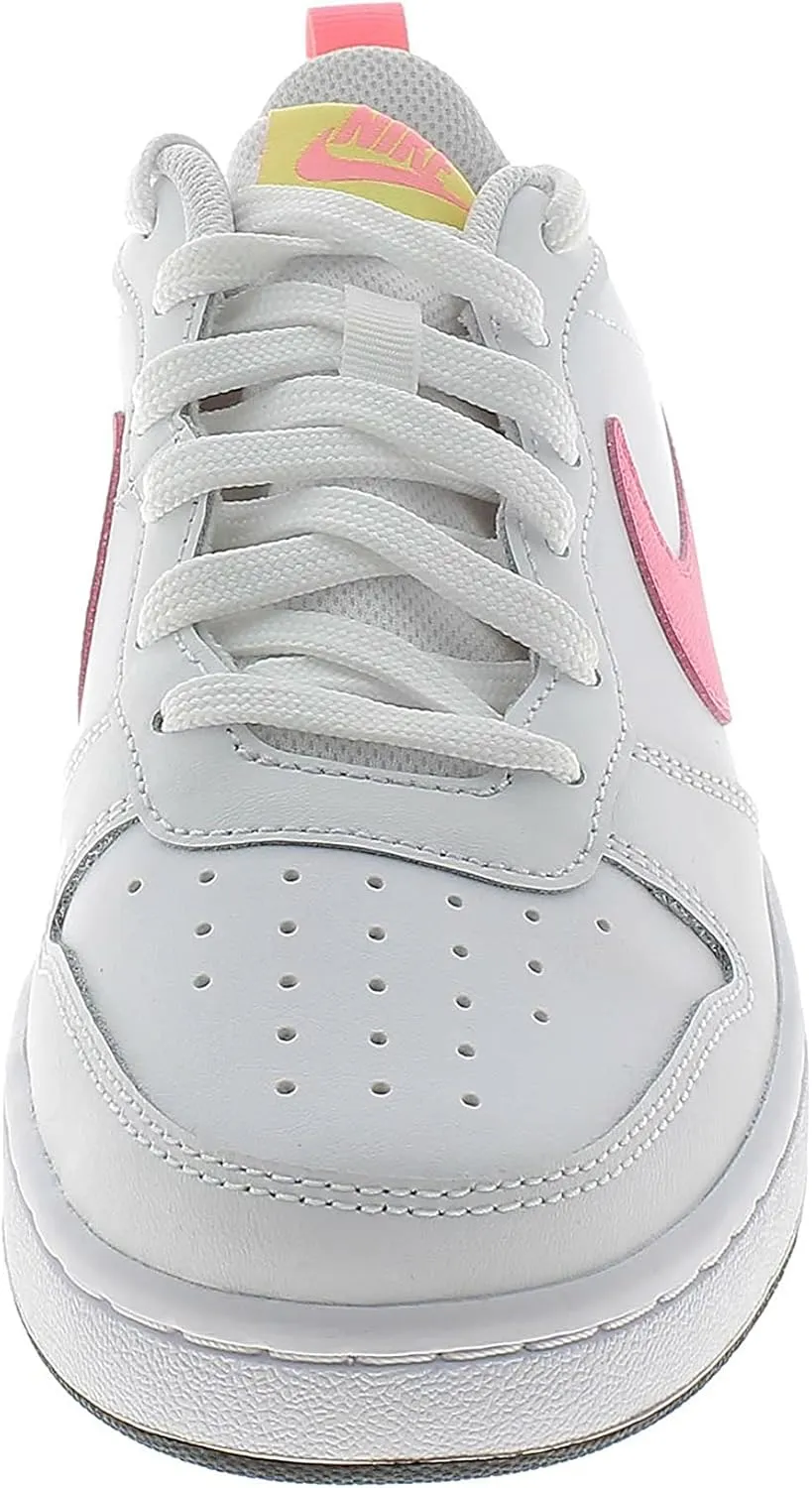 Nike Court Borough Low 2 (GS) Sneakers, Gray/Pink, Youth
