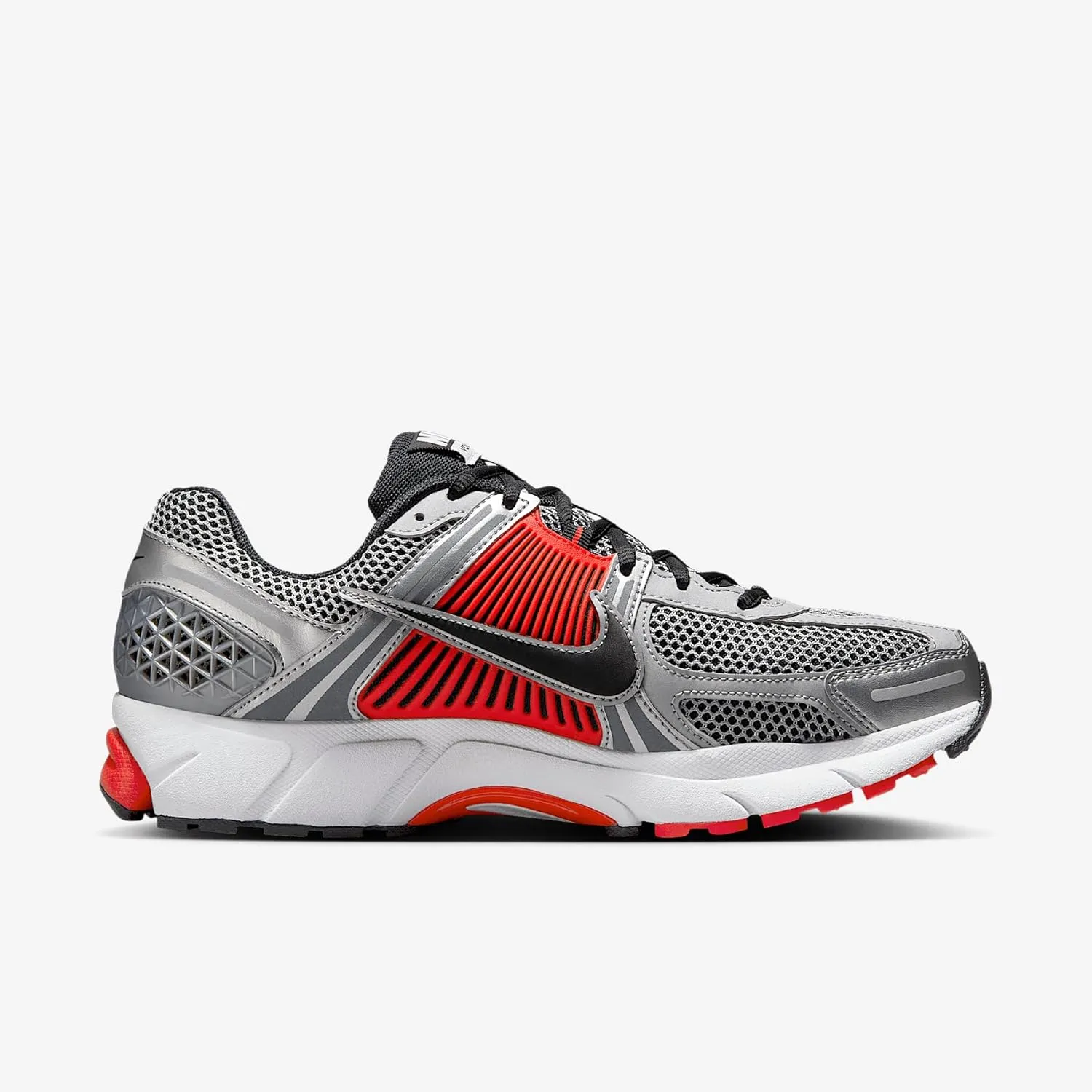Nike Zoom Vomero 5 Men's Shoes (FJ4151-005, Metallic Silver/Flat Silver/Light Crimson/Black)