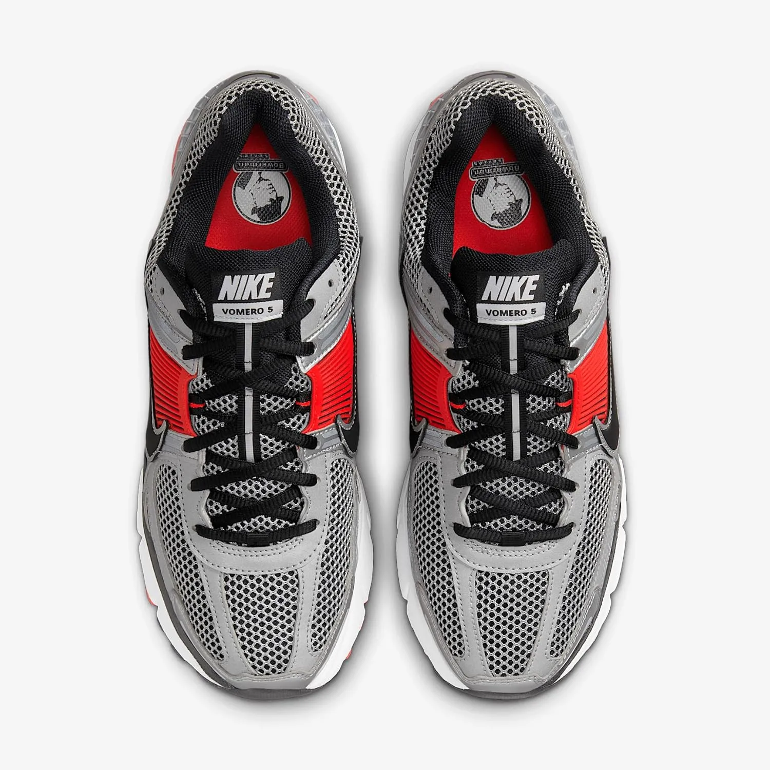 Nike Zoom Vomero 5 Men's Shoes (FJ4151-005, Metallic Silver/Flat Silver/Light Crimson/Black)