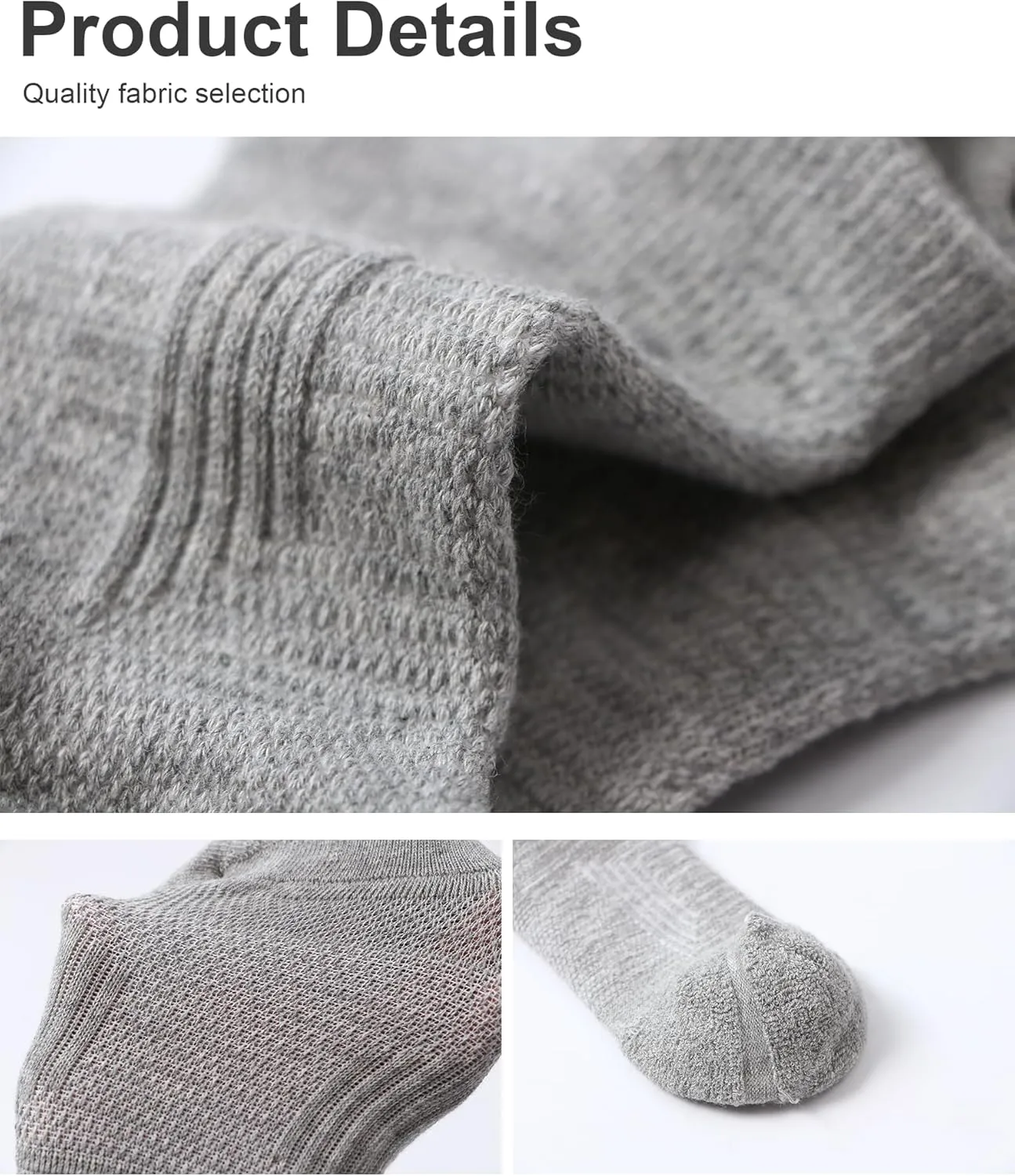 No-Slip Ankle Socks 6 Pairs - Men/Women Cushioned Athletic Socks with Arch Support & Breathable Mesh for Casual