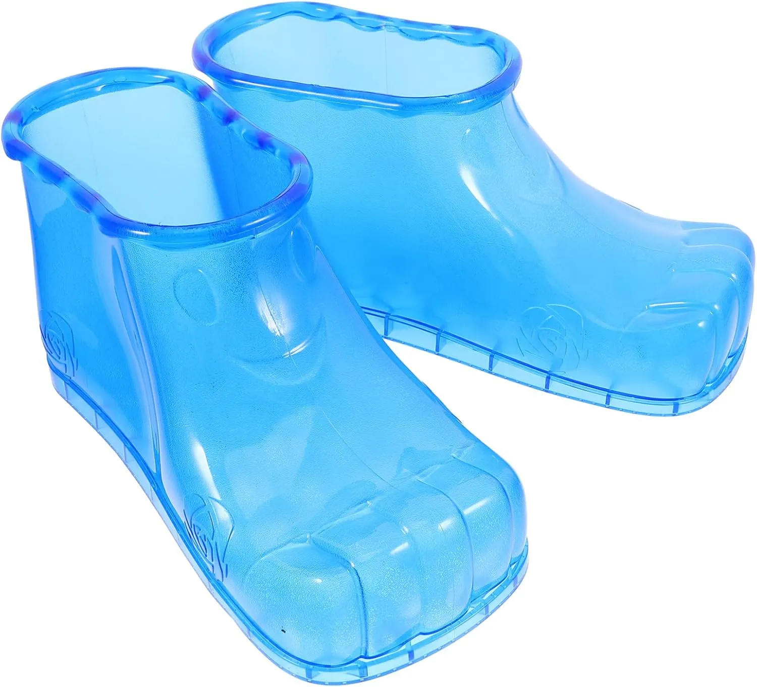 NOLITOY 1 Pair Massage Foot Bath Shoes Foot Soaking Bath Basin Portable Foot Soak Tub Foot Soaker Pedicure Foot Spa Foot Spa Shoes for Thermal Promote Blue