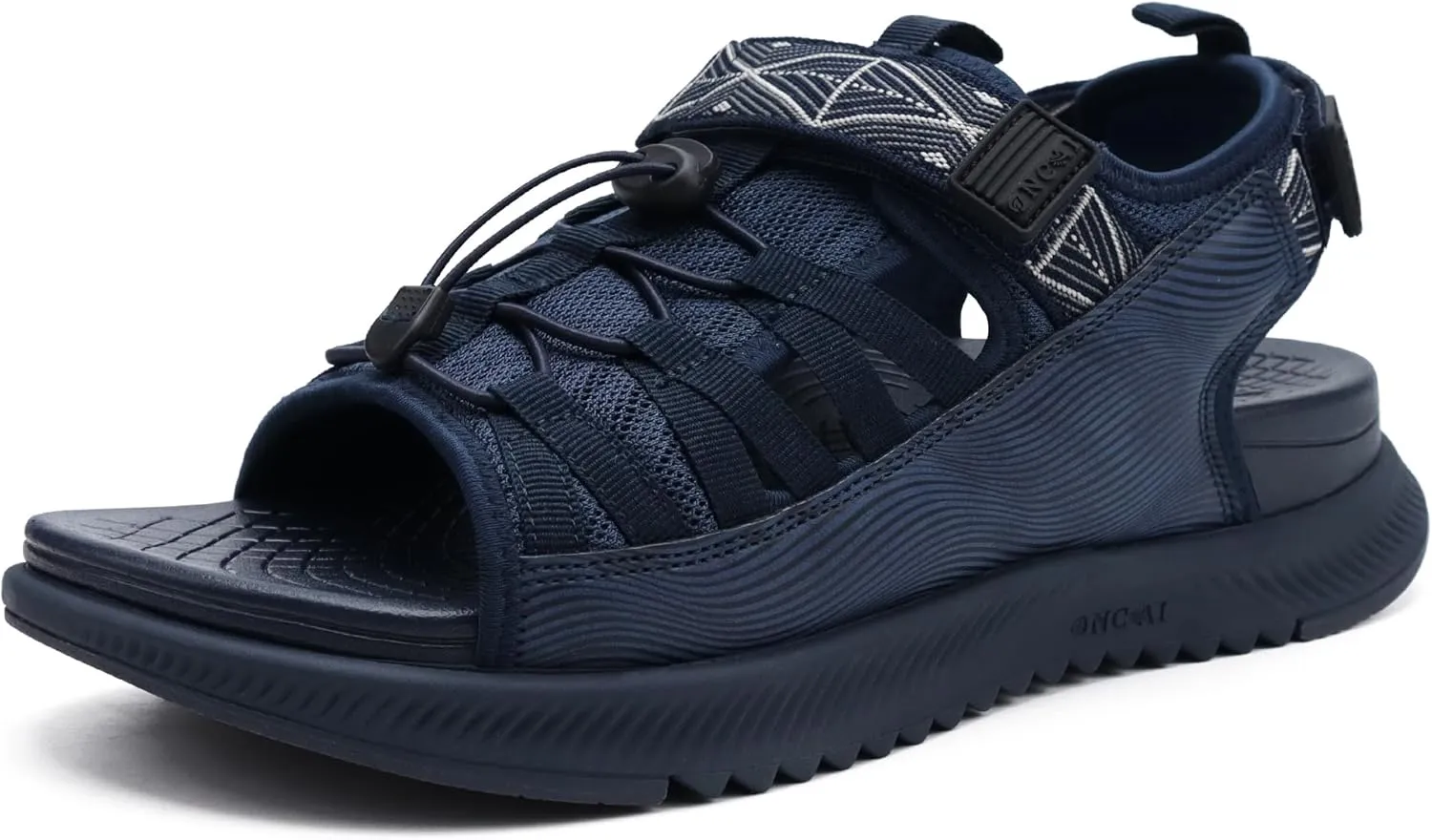 ONCAI Men Hiking Sandals, Arch Support Walking Sandals with Outdoor Orthotic Footbed for Plantar Fasciitis, Hombre Sandalias Recovery Sport Size 7-14