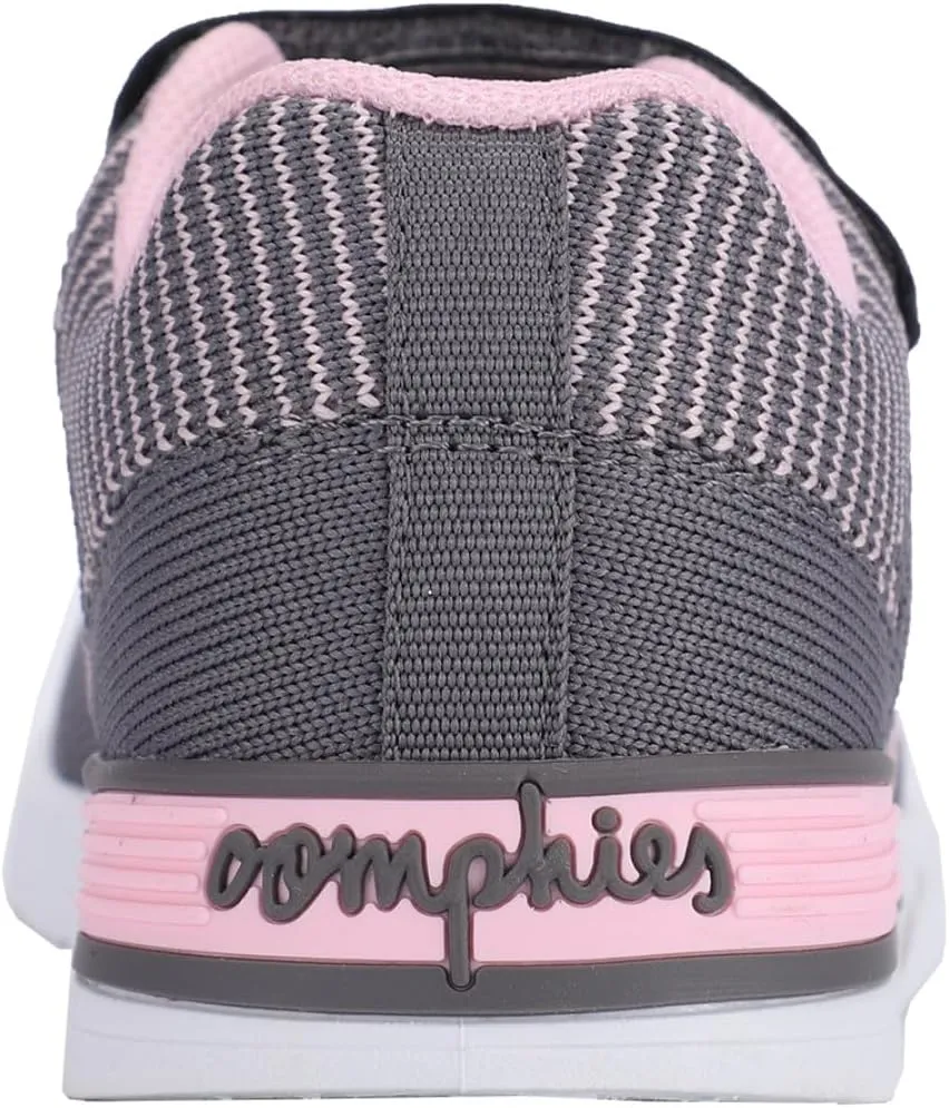 Oomphies Wynn Girls Athletic Sneakers – Breathable Knit Upper, Hook & Loop Closure, Cushioned Insole & Durable Design