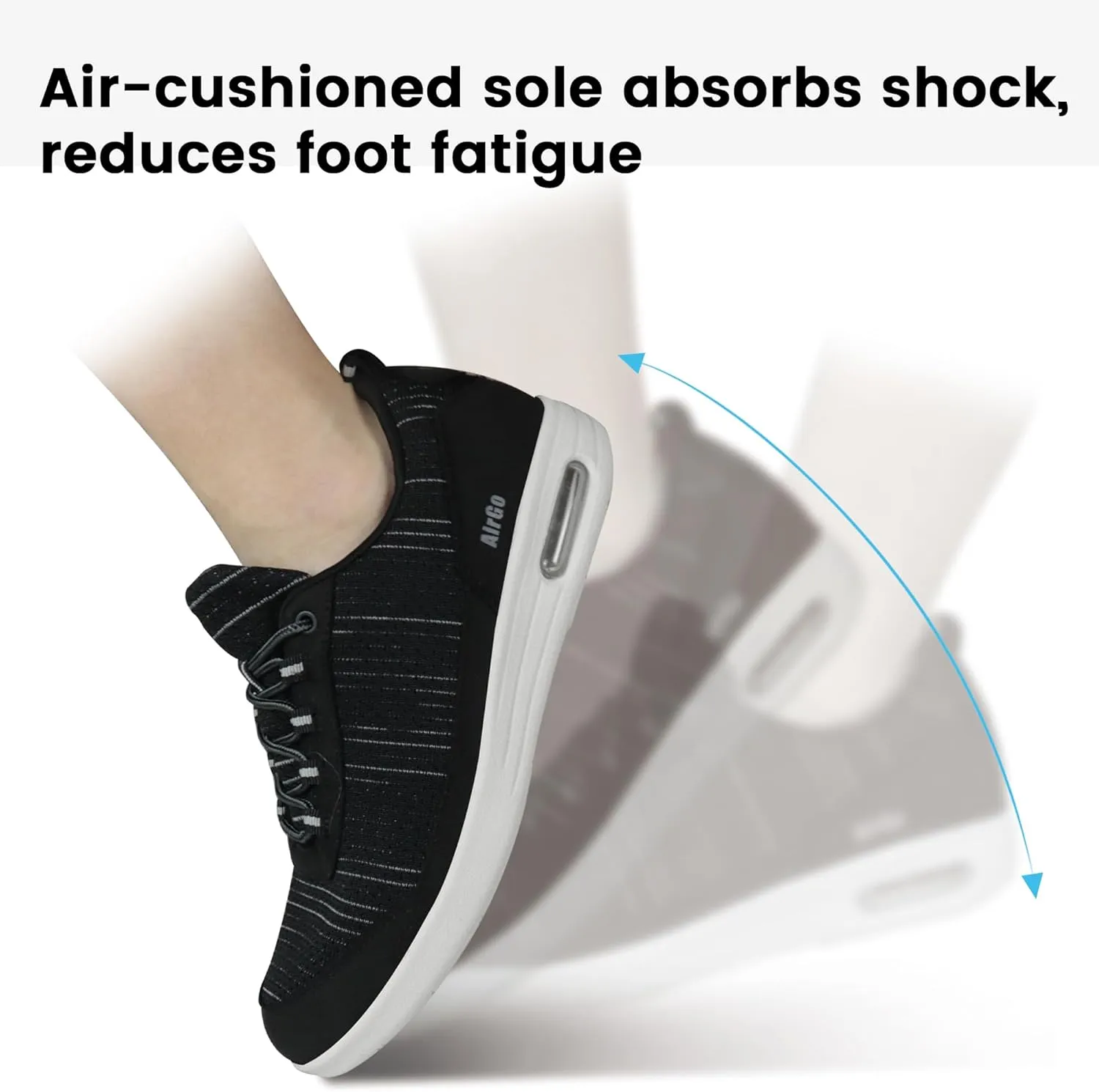 Orthopedic Running Tennis Spring Walking Sneakers Lightweight Comfortable Air Cushion Wide Fit Comfort Size 6.5-13