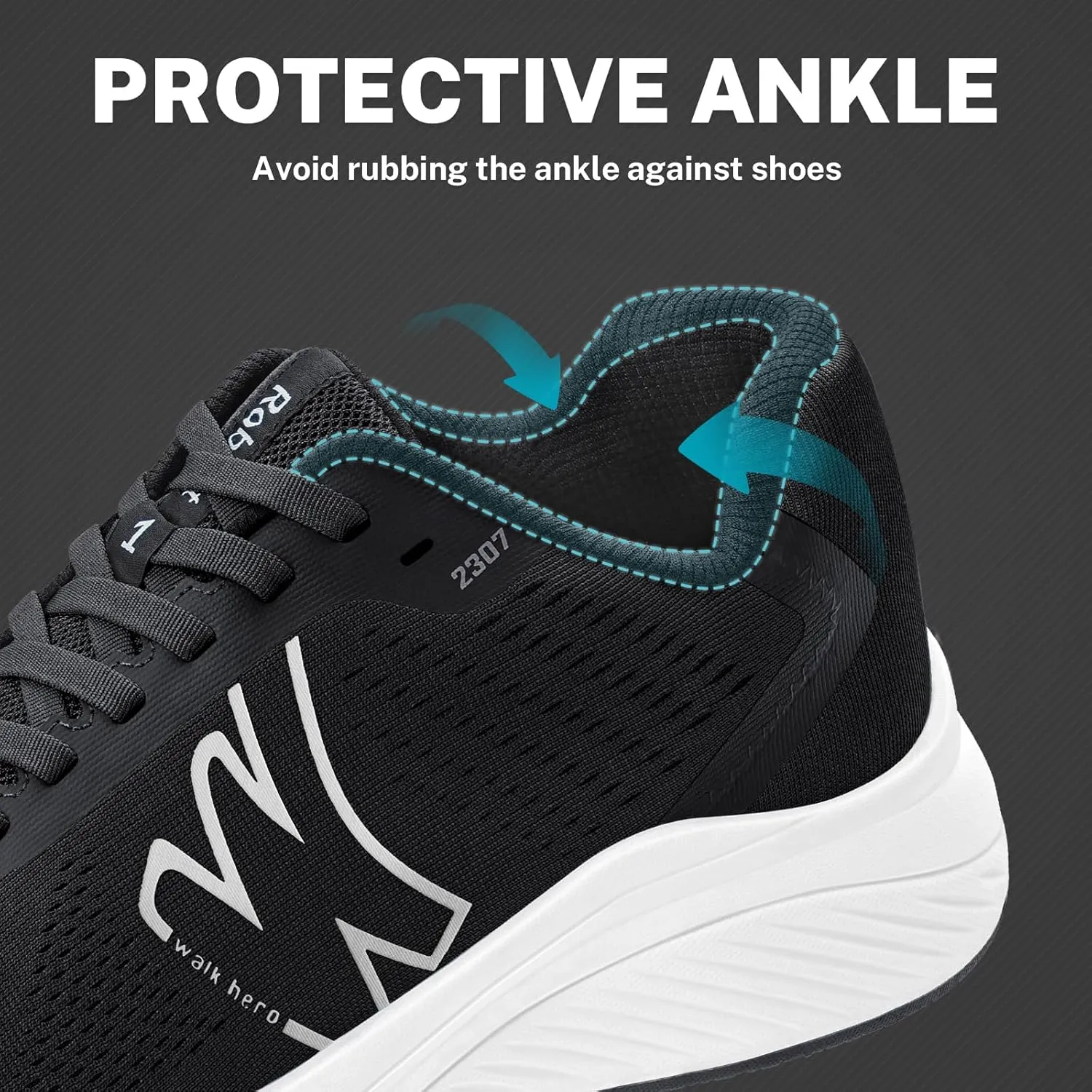 Orthopedic Shoes for Men with Arch Support, Plantar Fasciitis Shoes for Breathable Mesh, Non-Slip Walking Shoes for Heel Pain Relief