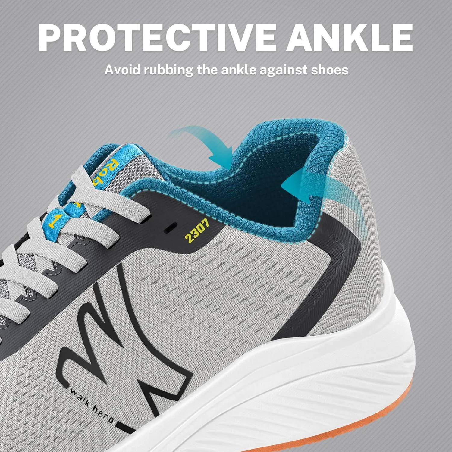 Orthopedic Shoes for Men with Arch Support, Plantar Fasciitis Shoes for Breathable Mesh, Non-Slip Walking Shoes for Heel Pain Relief