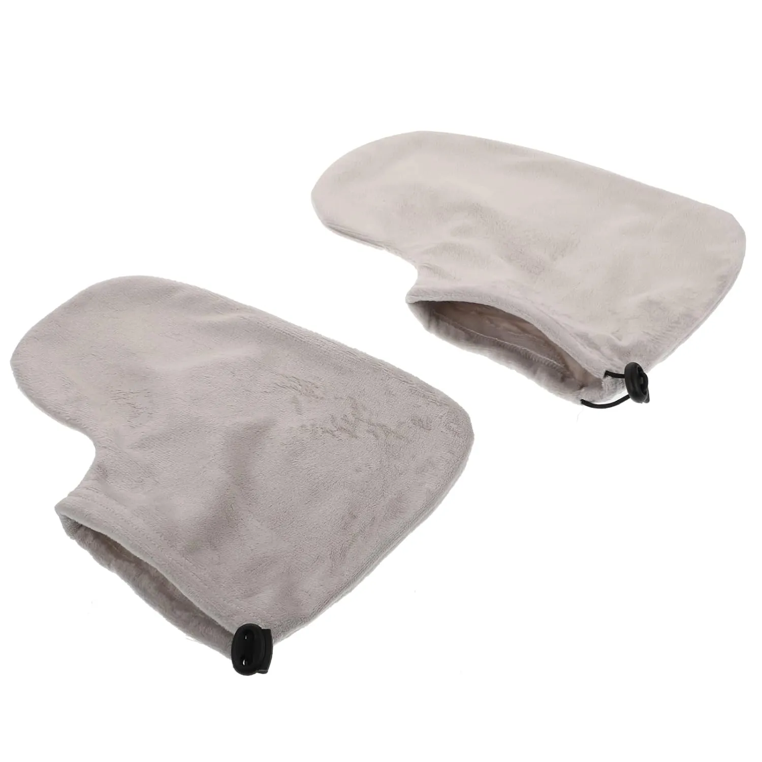 Paraffin Foot Booties 5 Pairs Boots Moisturizing Feet Spa Socks Wax Heated Mittens Foot Socks Cotton Paraffin Socks Simple Foot Warming Cover Paraffin Bath Liners Skin Plush Grey