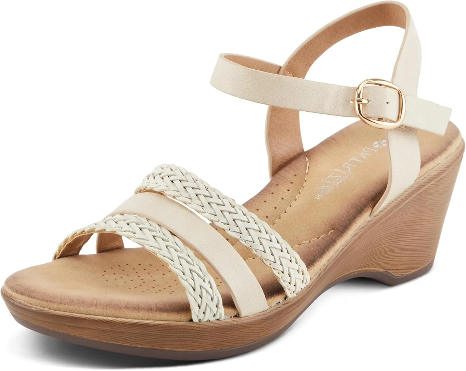 PATRIZIA Women's ZINOVIA Braided Strap Wedge Sandals
