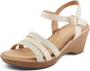 PATRIZIA Women's ZINOVIA Braided Strap Wedge Sandals