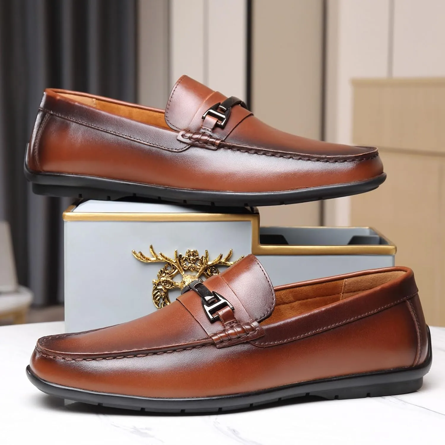 Penny Loafers for Men Mens Driving Loafers Dress Loafers Lightweight Soft