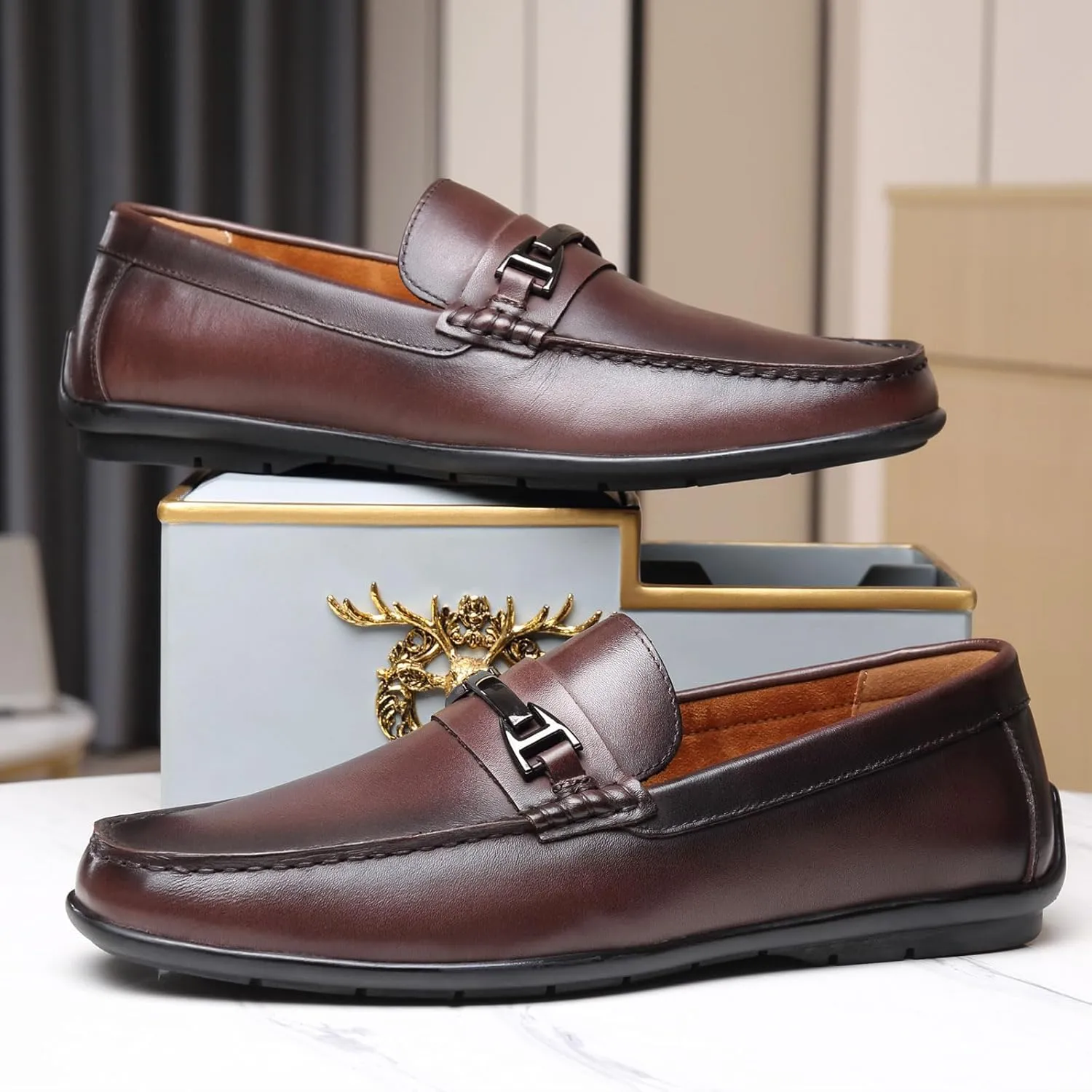 Penny Loafers for Men Mens Driving Loafers Dress Loafers Lightweight Soft