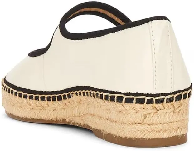 Platform Espadrilles for Women Mary Jane Espadrilles Flats Woven Ballet Flats Canvas Summer Shoes