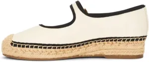 Platform Espadrilles for Women Mary Jane Espadrilles Flats Woven Ballet Flats Canvas Summer Shoes