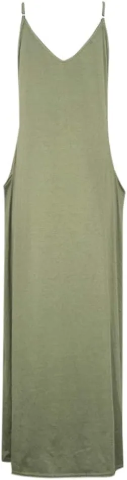 Plus Size Maxi Dress for Women's Pajamas Sleeveless V-Neck Skirt Round Neck with Pocket Long Dresses Daily Wear