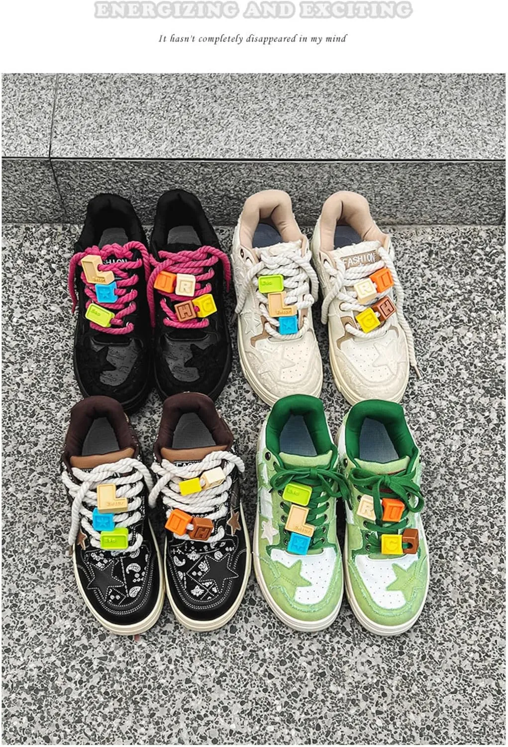 Premium Leather Y2K Retro Star Pattern Sneakers for Casual Wear with Comfortable Fit and Non-Slip Sole