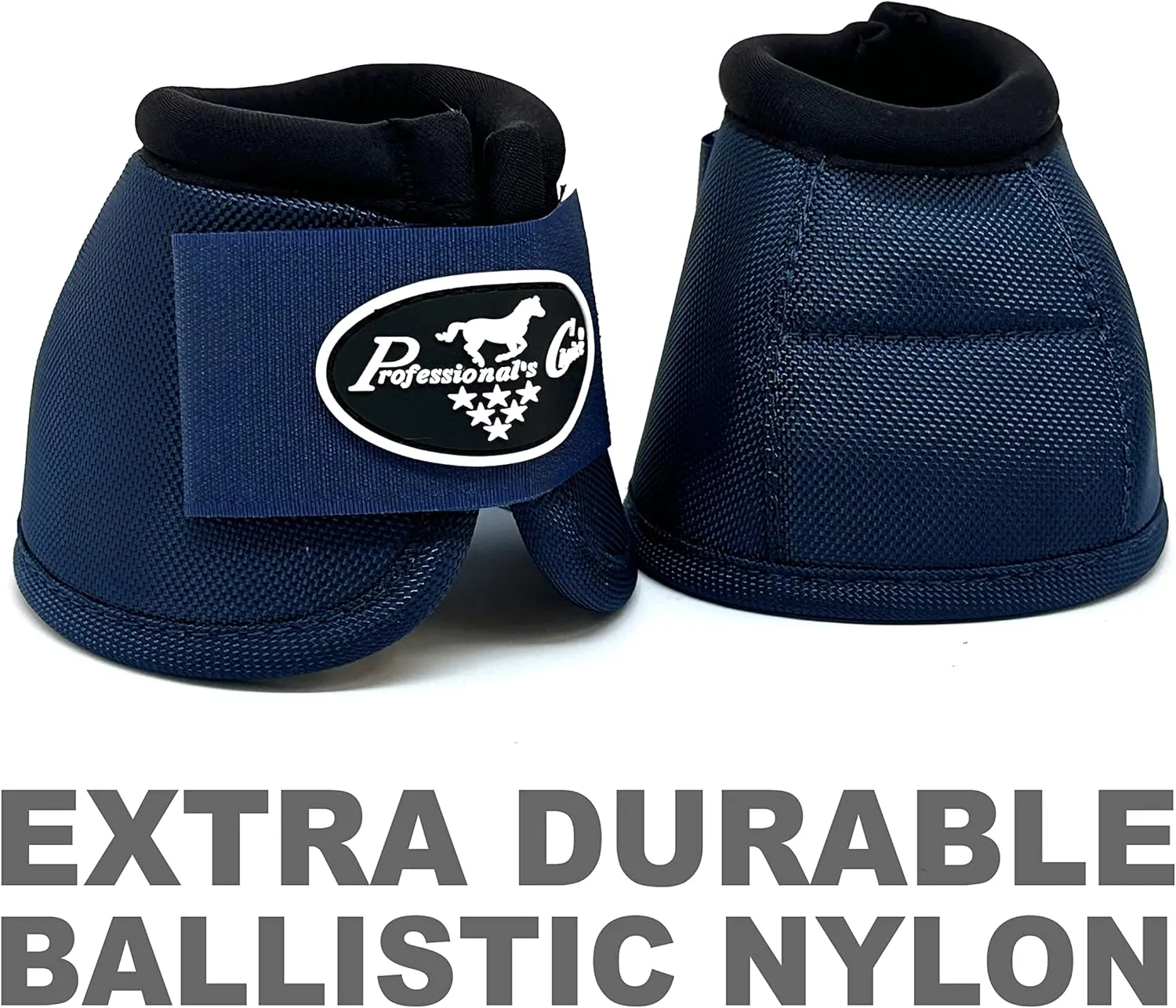 Professional's Choice Ballistic Overreach Bell Boots for Horses | Superb Protection, Durability & Comfort | Quick Wrap Hook & Loop
