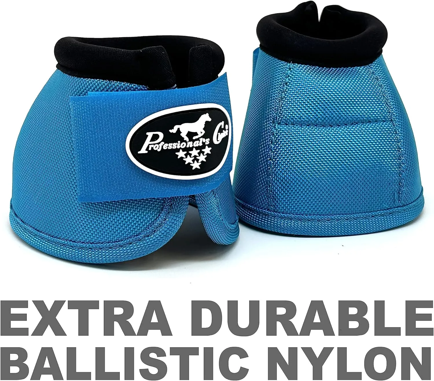 Professional's Choice Ballistic Overreach Bell Boots for Horses | Superb Protection, Durability & Comfort | Quick Wrap Hook & Loop