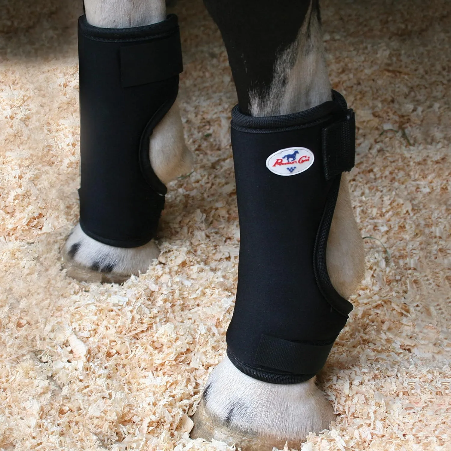 Professional's Choice Quick-Wrap Bell Boots | Ultimate in Hoof and Soft Tissue Protection | 360 Degree Wrap | Large Royal Blue