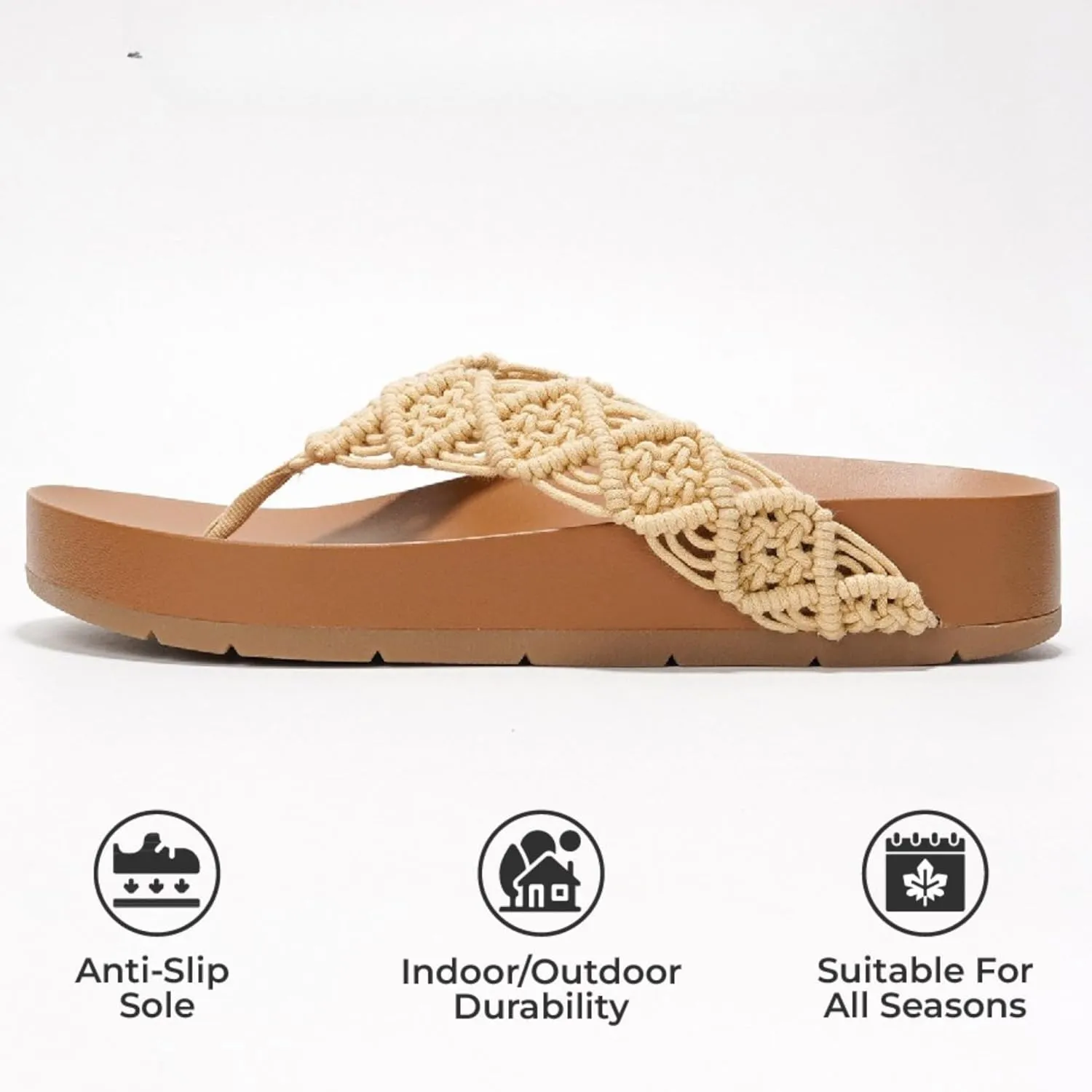 Project Cloud Slide Sandals Women Footwear with Memory Foam Insole - Lightweight Two-strap and Crochet Strap Non-Slip Platform Slides - Summer Sandals for Women 2025