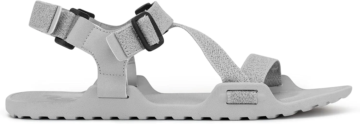 Pulltop Men's Wide Barefoot Sandals - Minimalist | Zero Drop | Ultralight Trail Running Hiking Sandals Adjustable