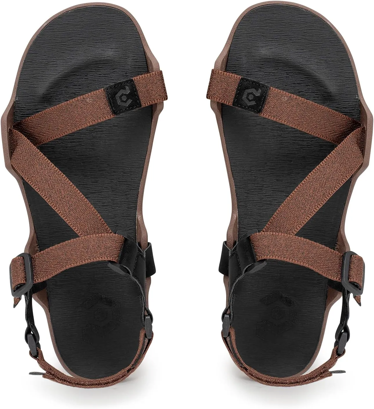 Pulltop Men's Wide Barefoot Sandals - Minimalist | Zero Drop | Ultralight Trail Running Hiking Sandals Adjustable