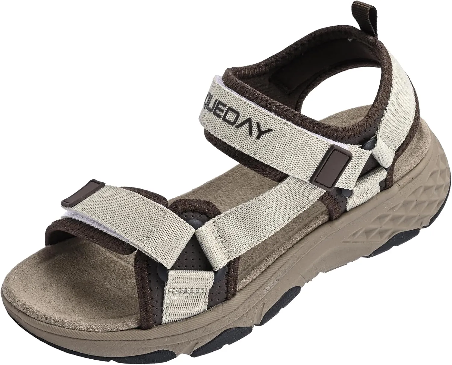 Queday Womens Mens Sport Sandals Outdoor Hiking Sandals with Arch Support Comfortable Athletic Beach Sandals for Travel Walking Trekking Camping