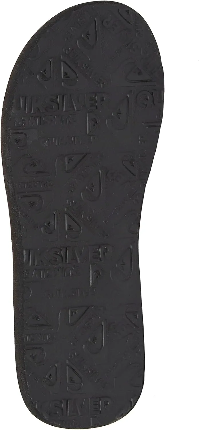 Quiksilver Carver Suede Flip Flops for Men, Arch Support Athletic Mens Sandals, Size 6 to 16 Thong Mens Slides